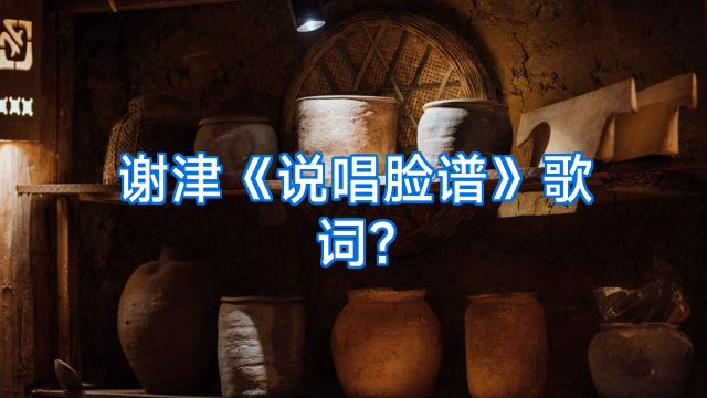 谢津《说唱脸谱》歌词?