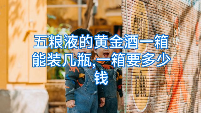 五粮液的黄金酒一箱能装几瓶,一箱要多少钱