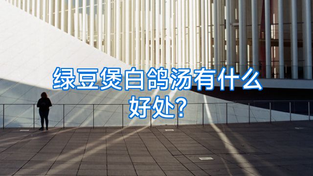 绿豆煲白鸽汤有什么好处?