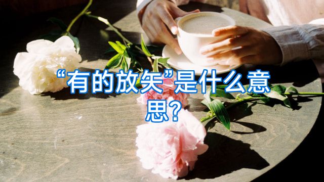 “有的放矢”是什么意思?