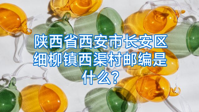陕西省西安市长安区细柳镇西渠村邮编是什么?