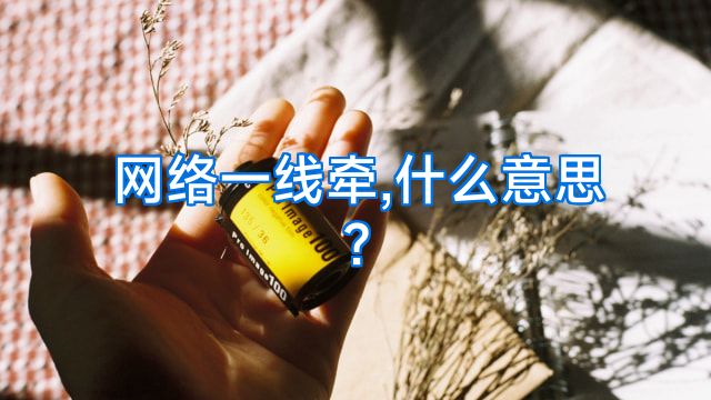 网络一线牵,什么意思?