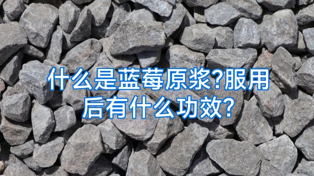 什么是蓝莓原浆?服用后有什么功效?