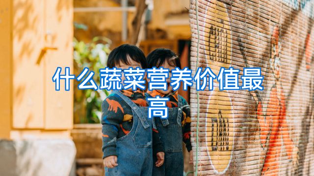 什么蔬菜营养价值最高