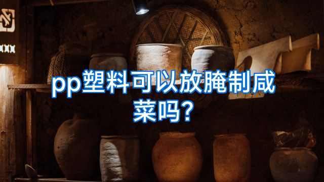 pp塑料可以放腌制咸菜吗?