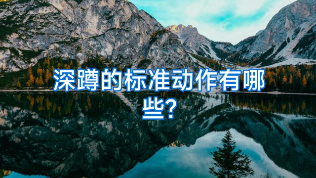 深蹲的标准动作有哪些?