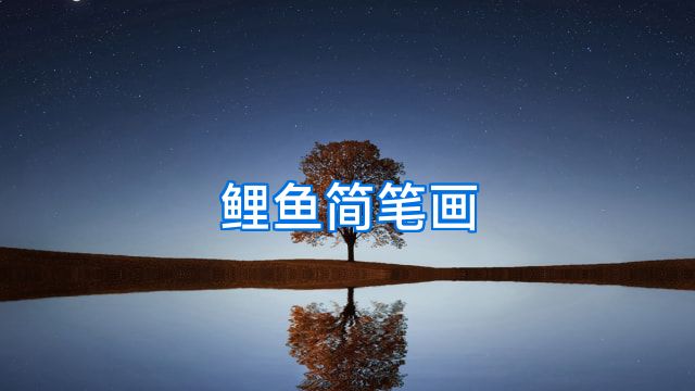 鲤鱼简笔画
