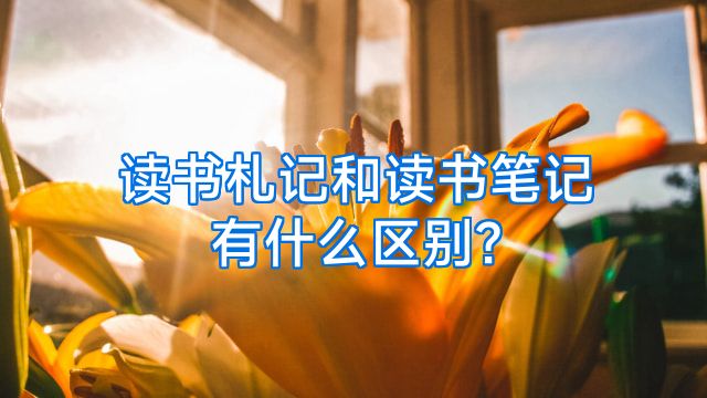 读书札记和读书笔记有什么区别?