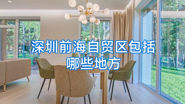 深圳前海自贸区包括哪些地方