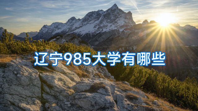辽宁985大学有哪些