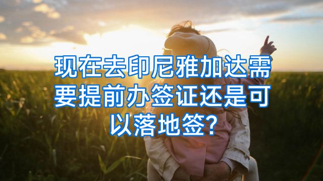 现在去印尼雅加达需要提前办签证还是可以落地签?