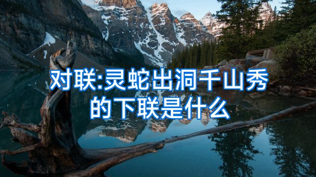 对联:灵蛇出洞千山秀的下联是什么