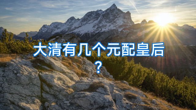 大清有几个元配皇后?
