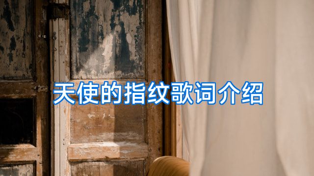 天使的指纹歌词介绍