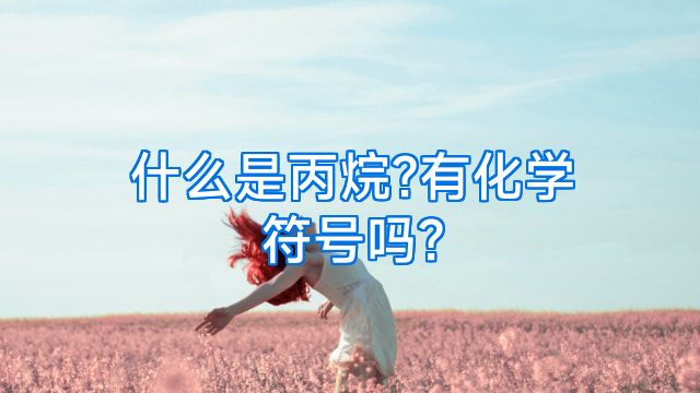 什么是丙烷?有化学符号吗?