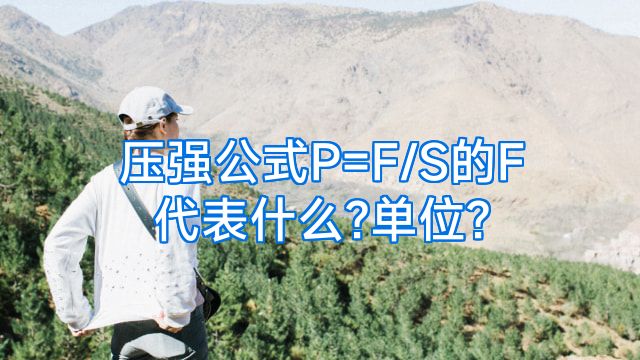 压强公式P=F/S的F代表什么?单位?