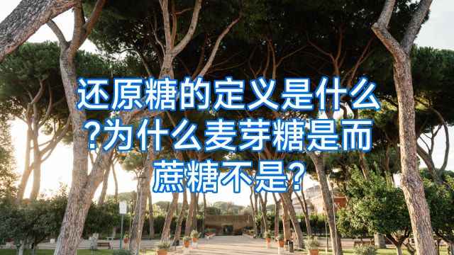 还原糖的定义是什么?为什么麦芽糖是而蔗糖不是?