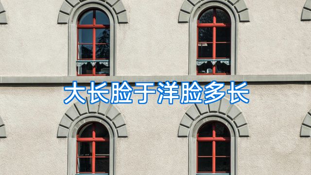 大长脸于洋脸多长