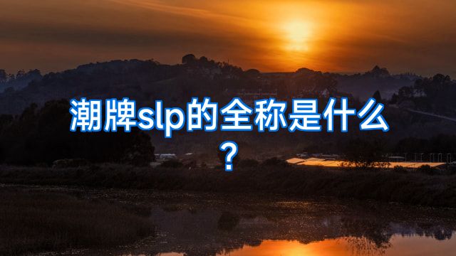 潮牌slp的全称是什么?