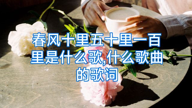 春风十里五十里一百里是什么歌,什么歌曲的歌词