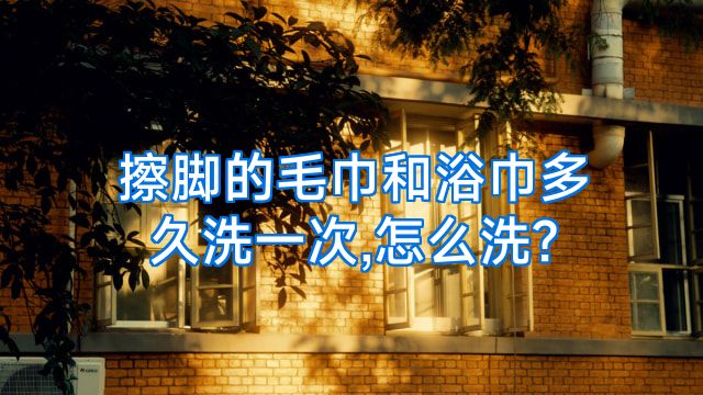 擦脚的毛巾和浴巾多久洗一次,怎么洗?