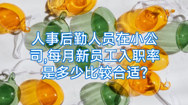 人事后勤人员在小公司,每月新员工入职率是多少比较合适?