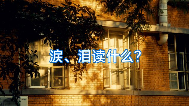 涙、泪读什么?