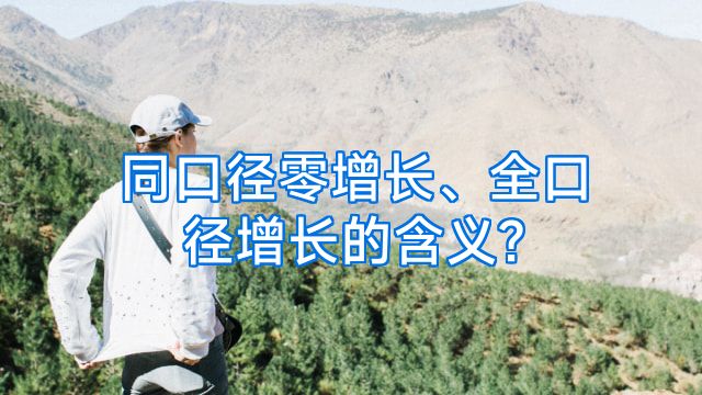 同口径零增长、全口径增长的含义?
