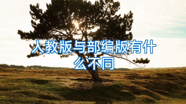 人教版与部编版有什么不同