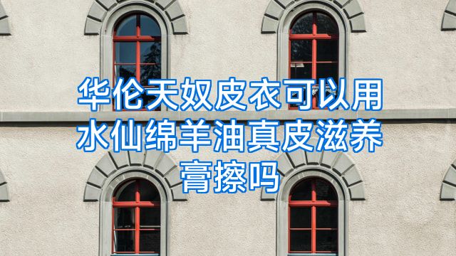 华伦天奴皮衣可以用水仙绵羊油真皮滋养膏擦吗