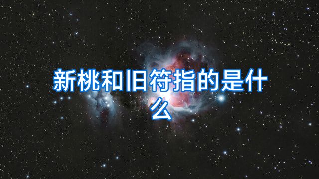 新桃和旧符指的是什么