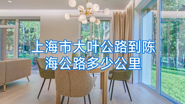 上海市大叶公路到陈海公路多少公里
