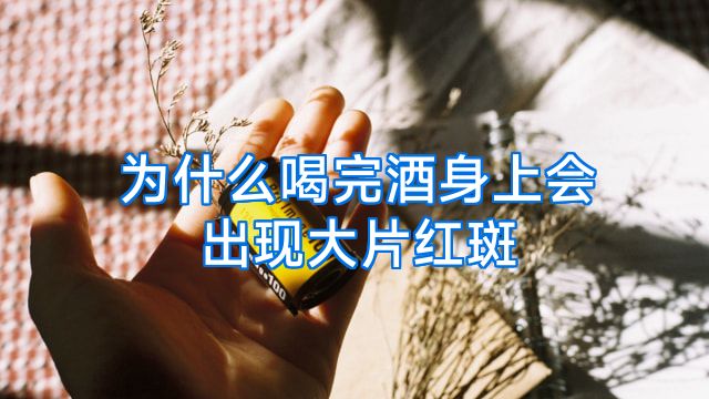 为什么喝完酒身上会出现大片红斑