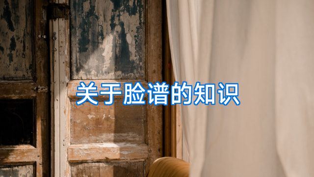 关于脸谱的知识