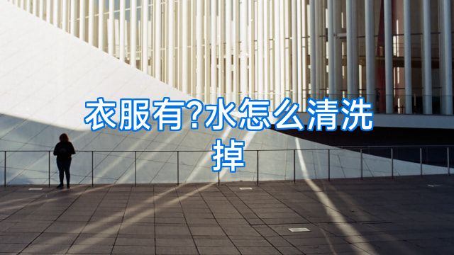 衣服有?水怎么清洗掉