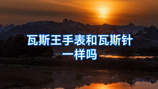 瓦斯王手表和瓦斯针一样吗