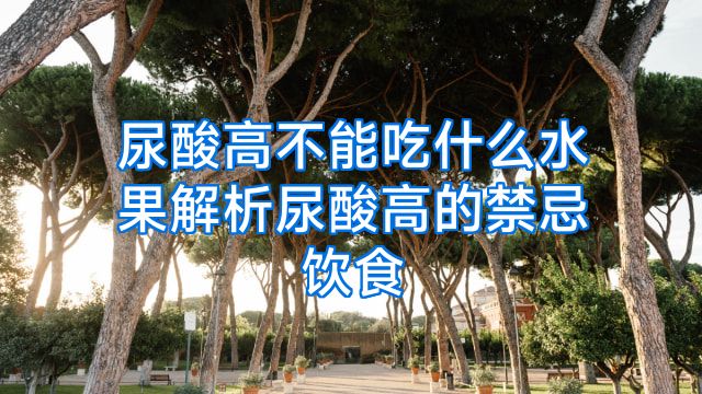 尿酸高不能吃什么水果解析尿酸高的禁忌饮食