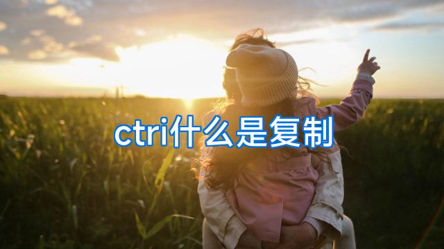 ctri什么是复制