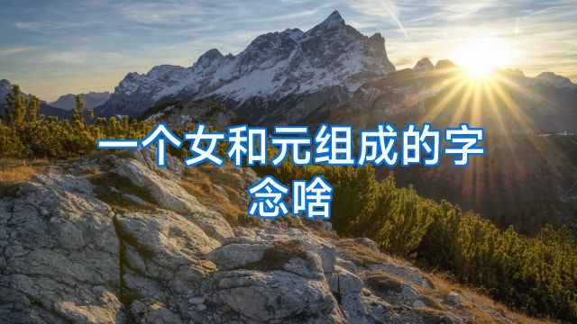 一个女和元组成的字念啥