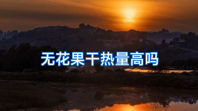 无花果干热量高吗