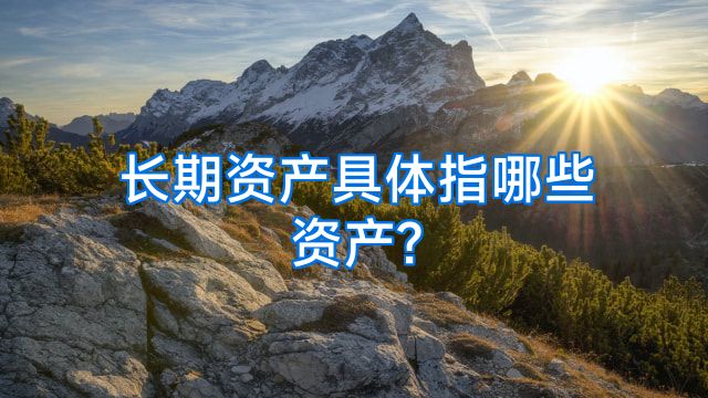 长期资产具体指哪些资产?