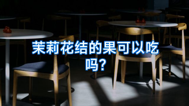 茉莉花结的果可以吃吗?