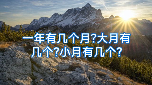 一年有几个月?大月有几个?小月有几个?