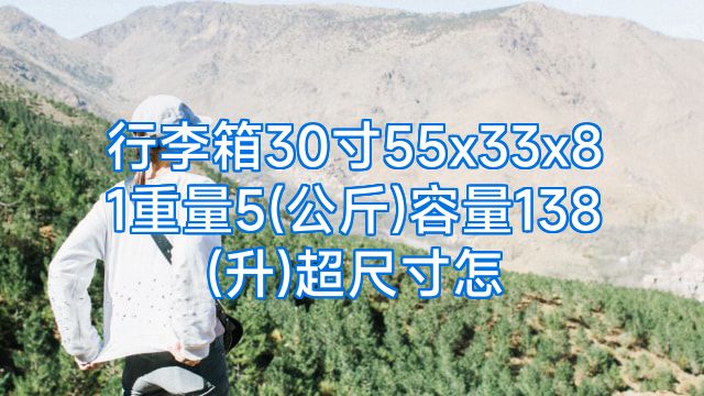 行李箱30寸55x33x81重量5(公斤)容量138(升)超尺寸怎