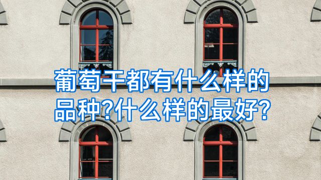葡萄干都有什么样的品种?什么样的最好?