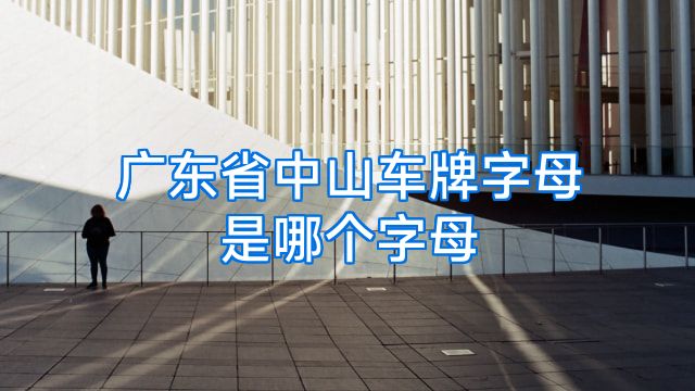 广东省中山车牌字母是哪个字母