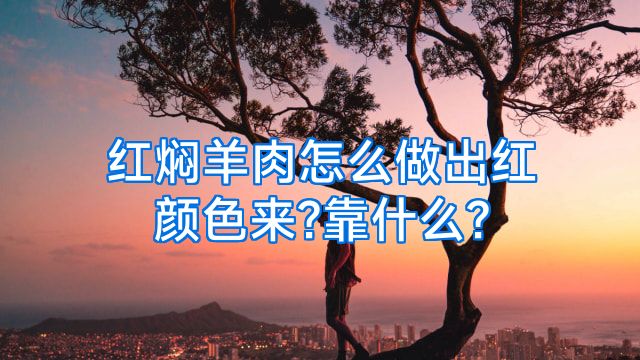 红焖羊肉怎么做出红颜色来?靠什么?