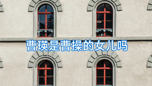 曹瑛是曹操的女儿吗