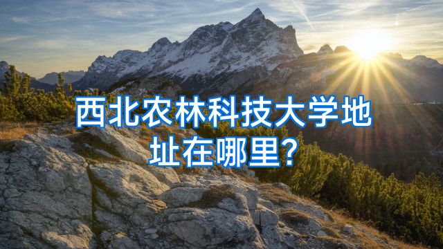 西北农林科技大学地址在哪里?