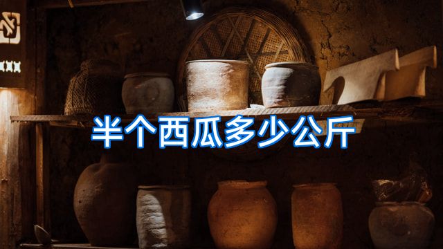 半个西瓜多少公斤